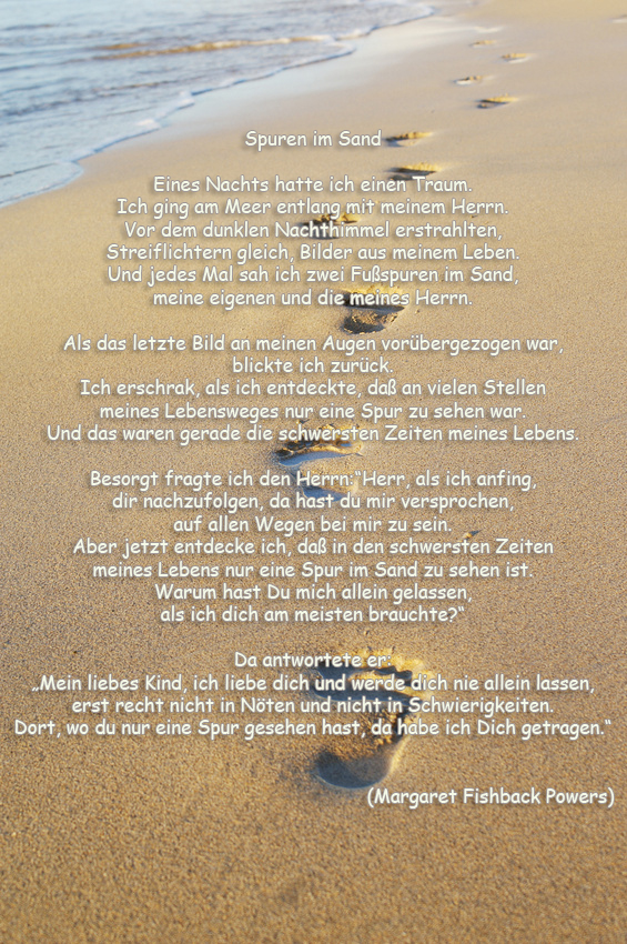 Spuren im Sand